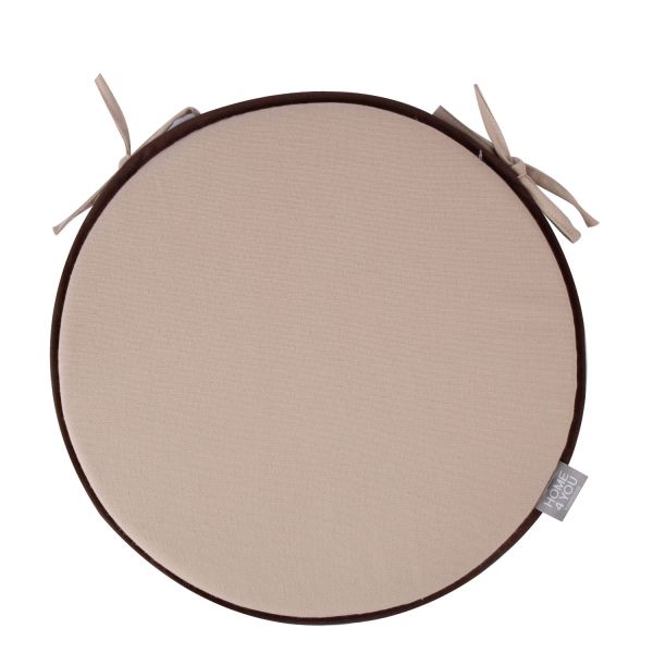 Cushion MY COTTON for chair D39cm, light beige