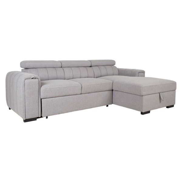Nurgadiivanvoodi ODELIA PN 252x165xH82/100cm, hall