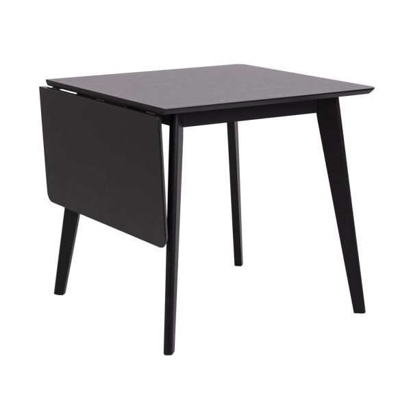 Söögilaud ROXBY 80/120x80xH76cm, must