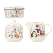 Sugar bowl and cream jug MIA SNOW, in a gift box