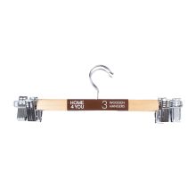 Вешалки для юбок 3шт/комплекте, деревянный, натуральный