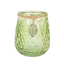 Candle holder LULU H13cm, green