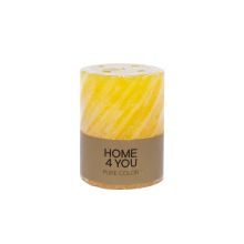 Candle PURE COLOR D6,8xH9,5cm, yellow