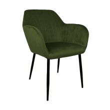 Chair EVELIN forest green velvet