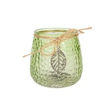 Candle holder LULU H9cm, green