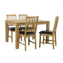 Dining set CHICAGO NEW table 120x90cm and 4 chairs (19551)
