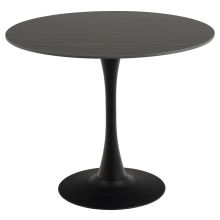 Dining table MALTA D90xH75cm, black/black
