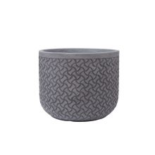 Plant holder SANDY D24xH19.5cm, grey