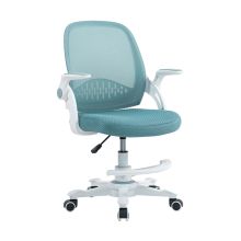 Task chair EMMY with footrest, turquoise