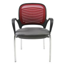 Guest chair TORINO grey/burgundy