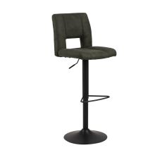 Bar stool SYLVIA olive green/black