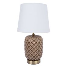 Table lamp VERRE H45cm, brown