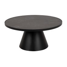 Coffee table SOLI D85xH40cm, black