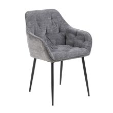 Chair BROOKE with armrests, anthracite