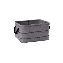 Basket MAX FELT-3, 36x26xH20cm, light grey
