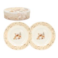 Plates MIA DEER 2pcs D20cm, in a gift box