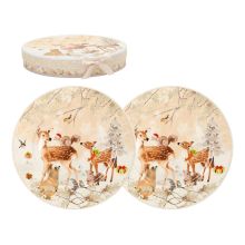 Plates MIA DEER 2pcs D25cm, in gift box