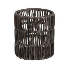 Basket BASILE D12,5xH14cm, dark