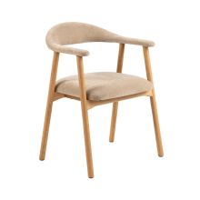 Dining chair ADDI with armrest, beige