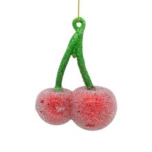 Рождественское украшение JOY CHERRY 9 см, стекло