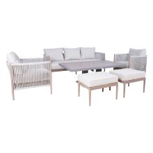 Aiamööblikomplekt MEDINA 7-osaline, beež