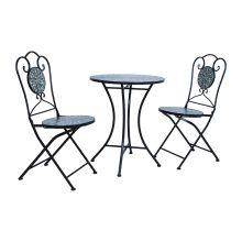 Balcony set MIRT table and 2 chairs, green