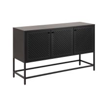 Sideboard NEWCASTLE 125x40xH75cm, black