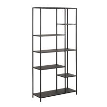 Bookcase NEWCASTLE 79,5x30xH165cm, black