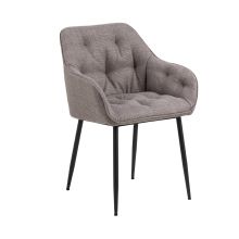 Chair BROOKE with armrests, brown