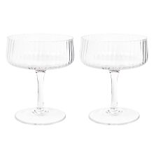 Бокалы для шампанского 2 шт. STRIPE POLAR H12см 220мл, прозрачное стекло