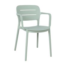 Chair MANGO 53x53xH79cm, greenish gray plastic