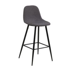 Bar stool WILMA grey/black