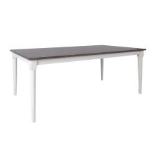 Dining table JANELLE 183x91xH75cm, grey/white