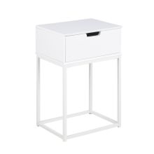 Bedside table MITRA white