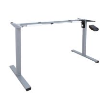 Table leg ERGO OPTIMAL with 1 motor, silver grey