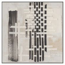 Painting with frame 80x80cm, abstract pattern