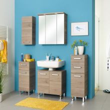 Комплект мебели для ванной с LED-светильником 313 дуб