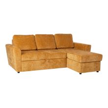 Corner sofa bed INGA yellow