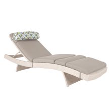 Deck chair STELLA natural white