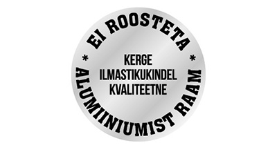 Alumiiniumist raam - roostegarantii