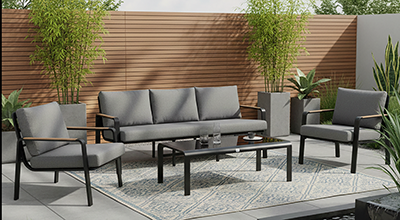 Elegantne hall aiadiivani komplekt LONA terrassil