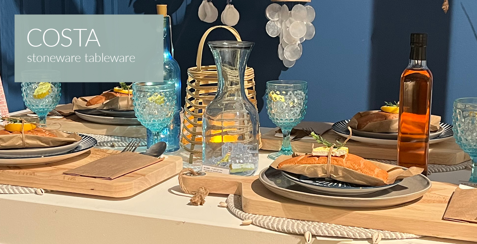 Collections for tableware, spring 2023 - Home4you costa_main_eng