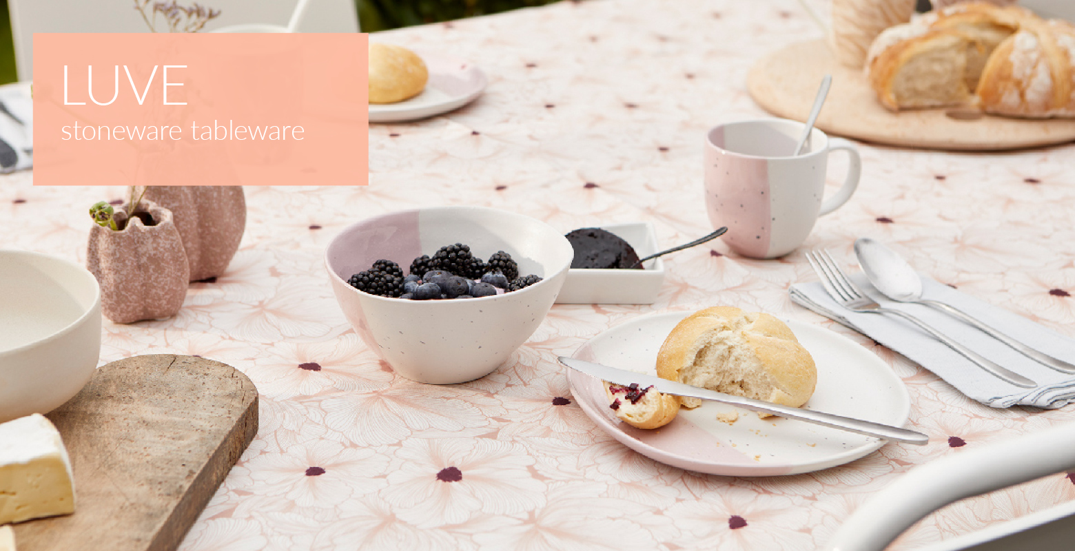 Collections for tableware, spring 2023 - Home4you luve_main_eng